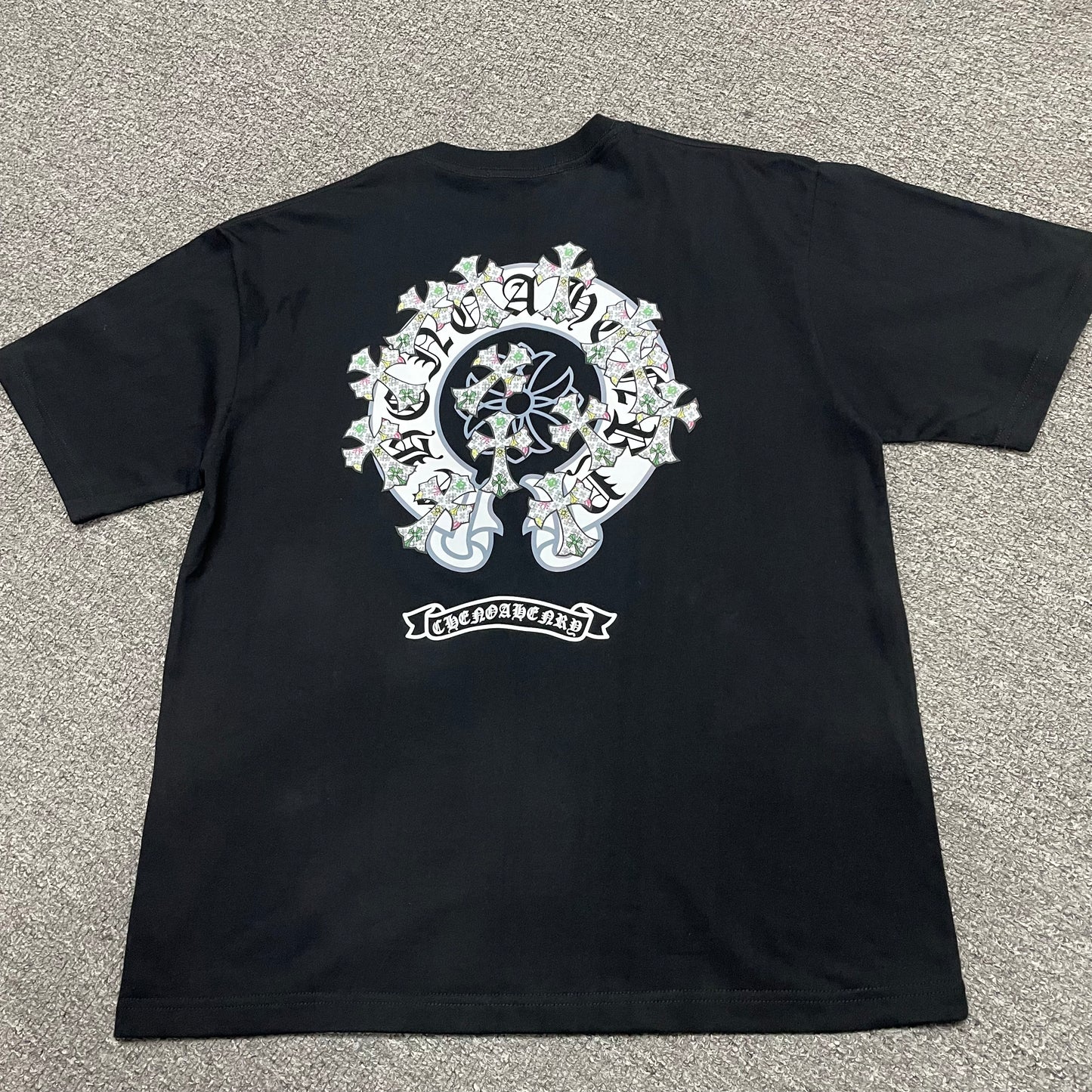 Chrome Hearts Multi Cross Floral Graphic T-Shirt | Gothic Streetwear Tee Wholesale