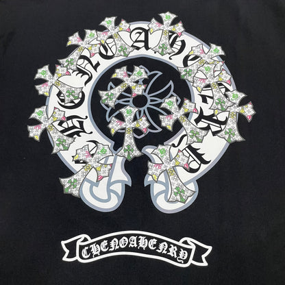 Chrome Hearts Multi Cross Floral Graphic T-Shirt | Gothic Streetwear Tee Wholesale