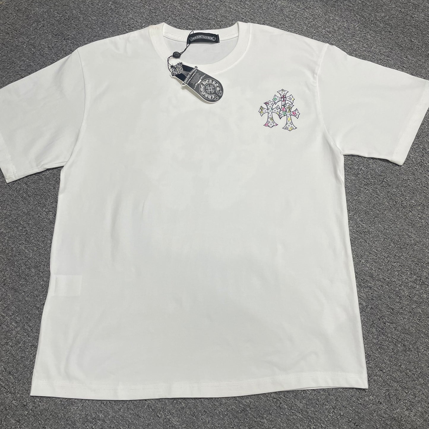 Chrome Hearts Multi Cross Floral Graphic T-Shirt | Gothic Streetwear Tee Wholesale