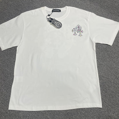Chrome Hearts Multi Cross Floral Graphic T-Shirt | Gothic Streetwear Tee Wholesale