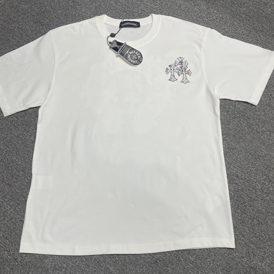 Chrome Hearts Multi Cross Floral Graphic T-Shirt | Gothic Streetwear Tee Wholesale
