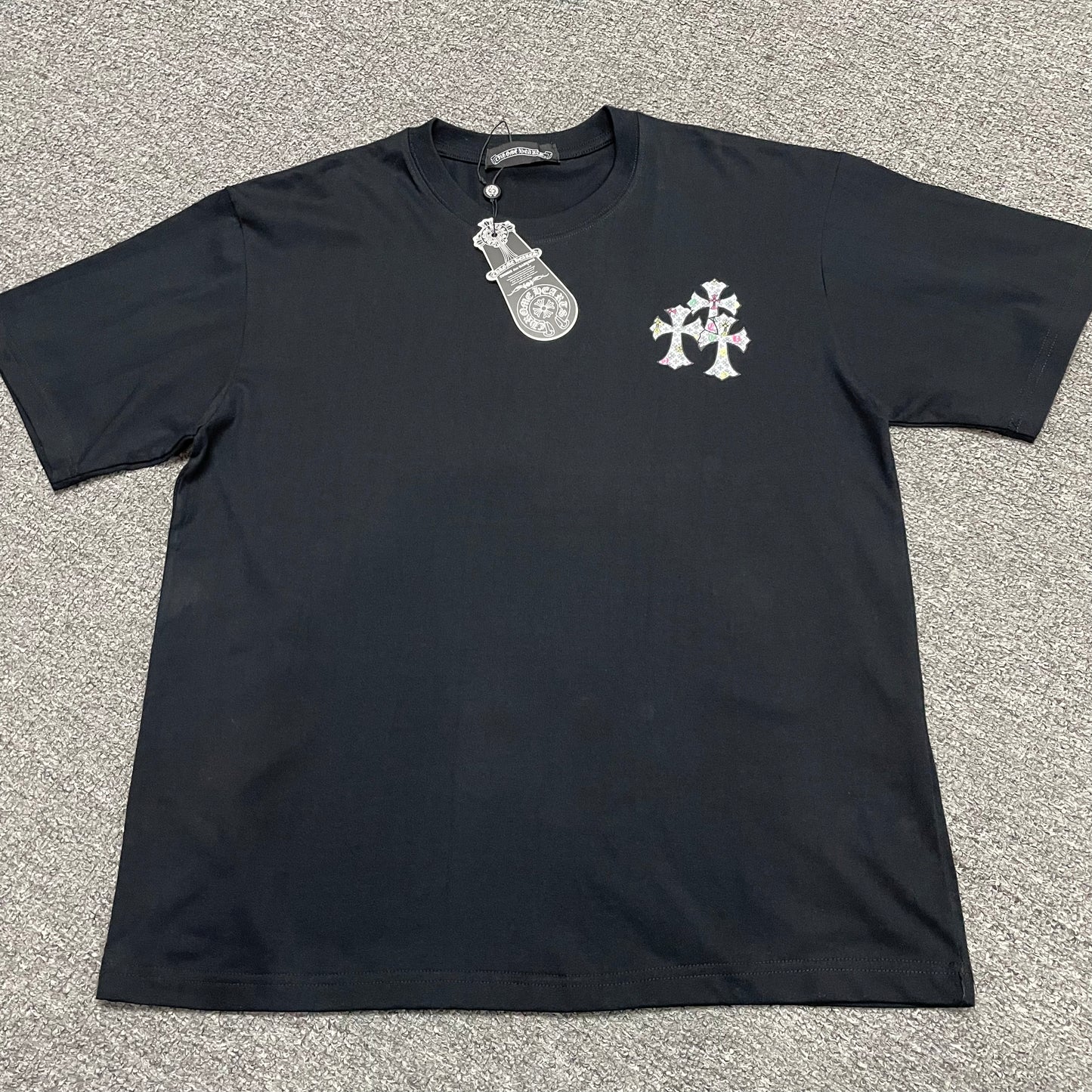 Chrome Hearts Multi Cross Floral Graphic T-Shirt | Gothic Streetwear Tee Wholesale