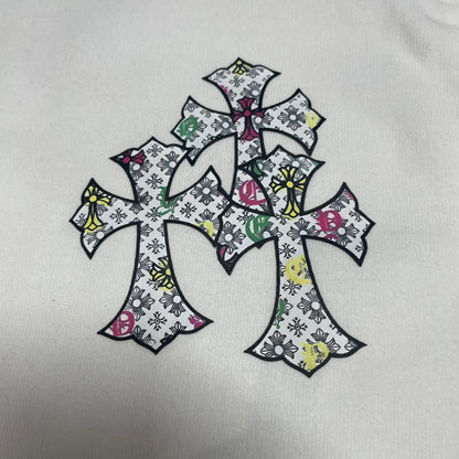 Chrome Hearts Multi Cross Floral Graphic T-Shirt | Gothic Streetwear Tee Wholesale