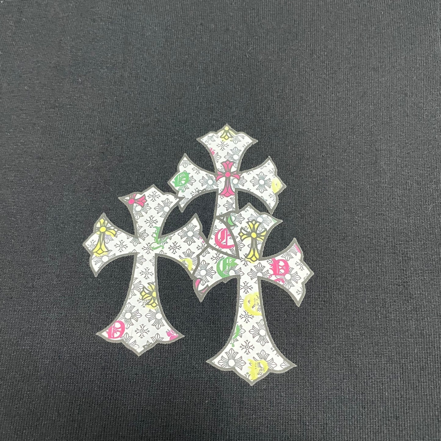 Chrome Hearts Multi Cross Floral Graphic T-Shirt | Gothic Streetwear Tee Wholesale