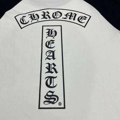 Chrome Hearts Raglan Baseball T-Shirt | Vertical Logo Graphic Tee Wholesale