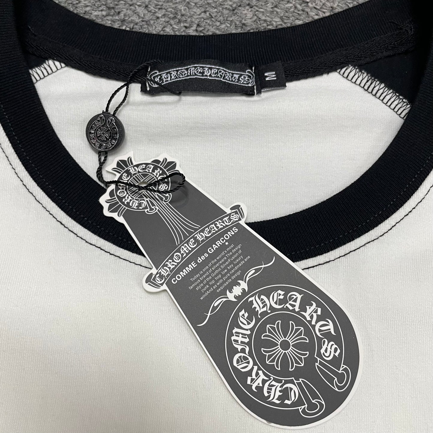 Chrome Hearts Raglan Baseball T-Shirt | Vertical Logo Graphic Tee Wholesale