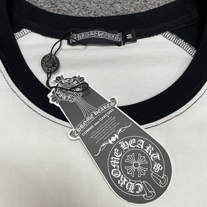 Chrome Hearts Raglan Baseball T-Shirt | Vertical Logo Graphic Tee Wholesale