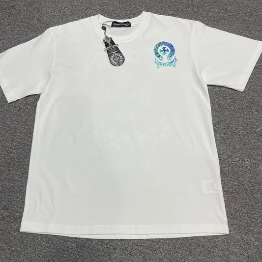 Chrome Hearts Distressed Cross Graphic T-Shirt | Gradient Cross Streetwear Tee Wholesale