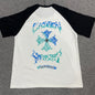 Chrome Hearts Distressed Cross Graphic T-Shirt | Gradient Cross Streetwear Tee Wholesale