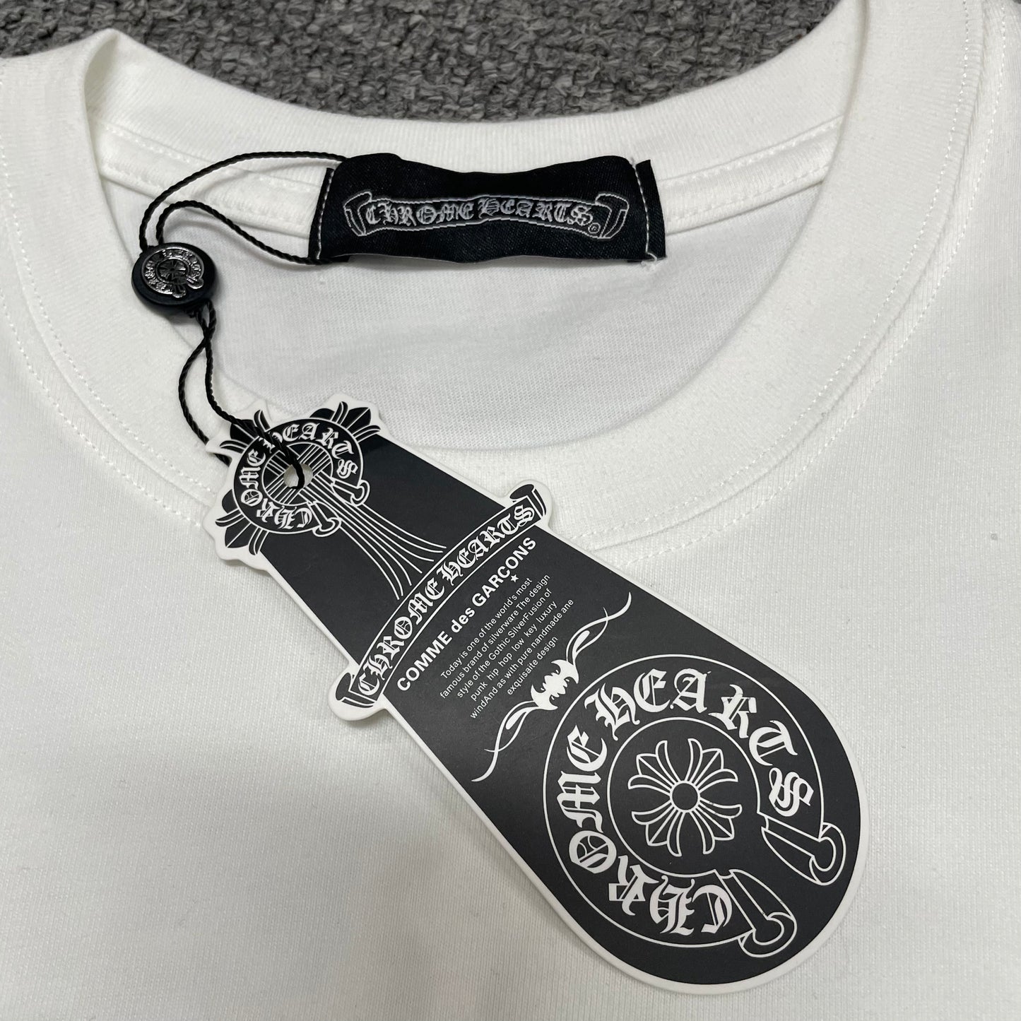 Chrome Hearts Distressed Cross Graphic T-Shirt | Gradient Cross Streetwear Tee Wholesale