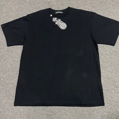 Chrome Hearts Blue Graffiti Cross T-Shirt | Paint Splash Gothic Tee Wholesale