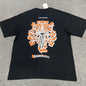 Chrome Hearts Orange Floral Cross Graphic T-Shirt | Distressed Gothic Tee Wholesale