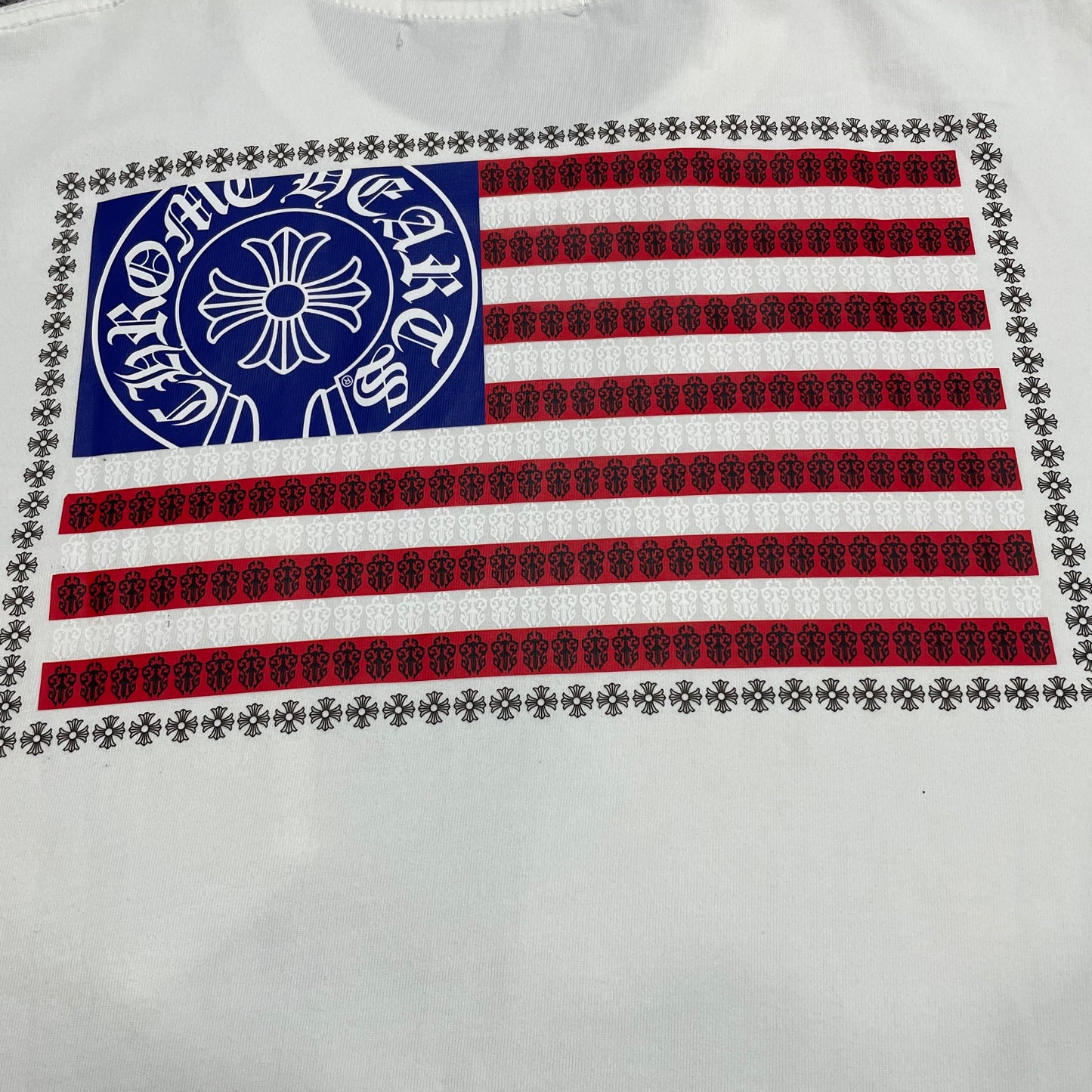Chrome Hearts American Flag Pocket T-Shirt | Black & White Graphic Tee