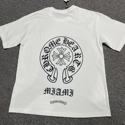Chrome Hearts Miami Horseshoe Logo T-Shirt
