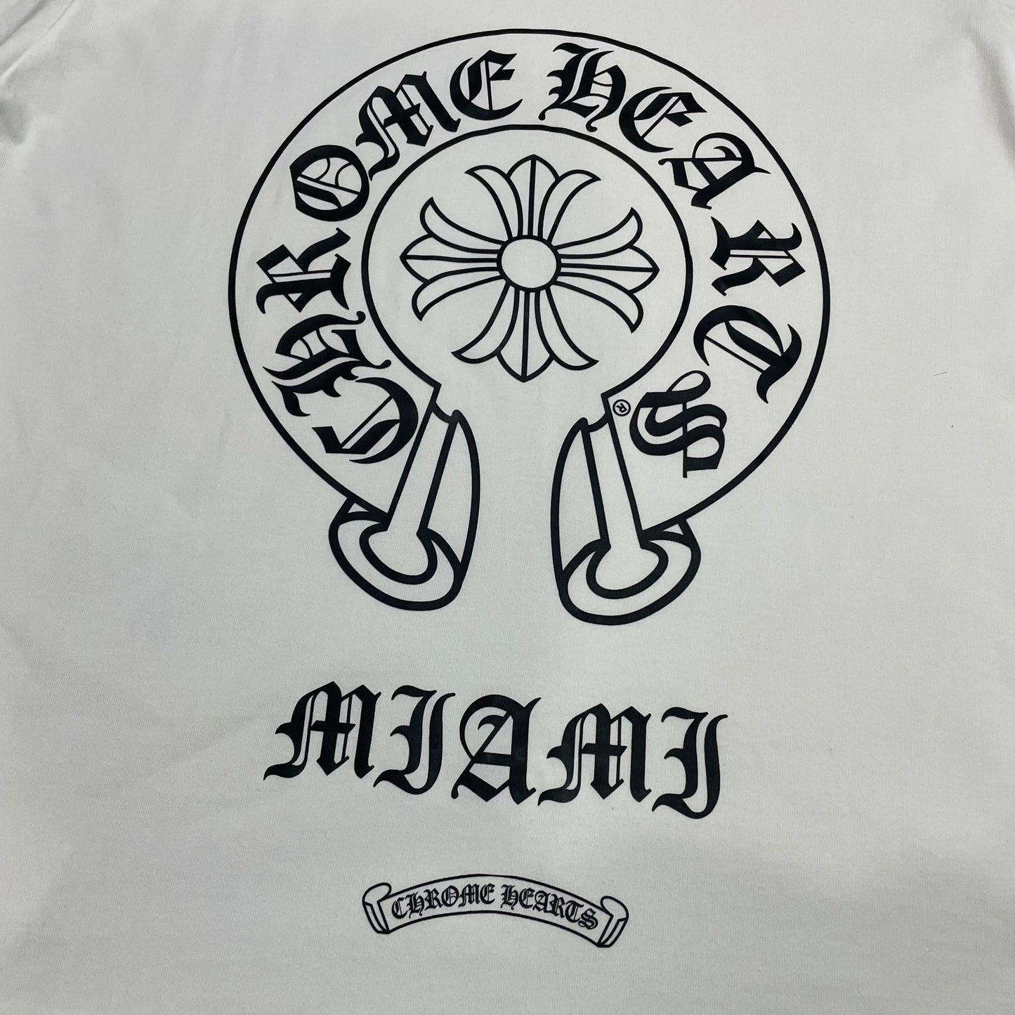 Chrome Hearts Miami Horseshoe Logo T-Shirt