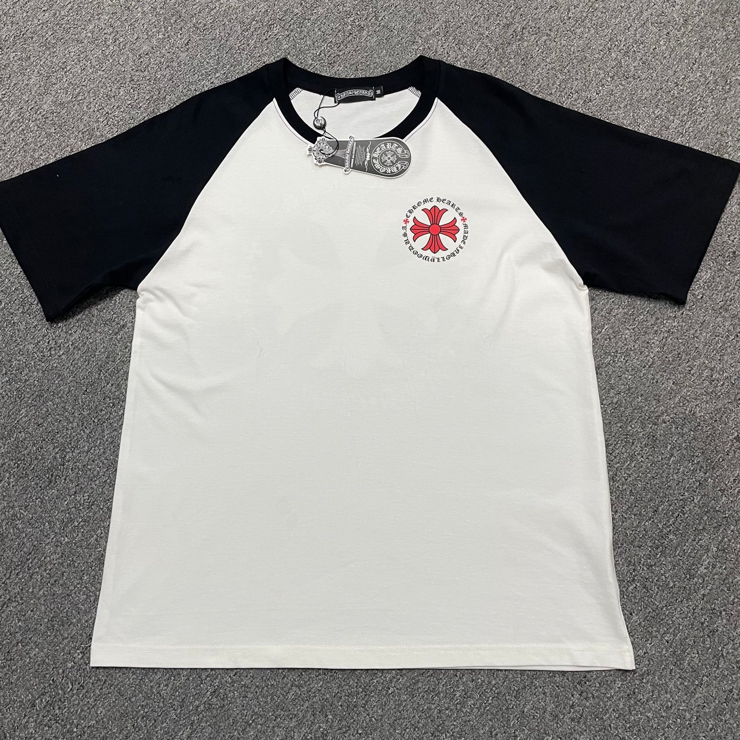 Chrome Hearts Made in Hollywood Red Cross Raglan T-Shirt