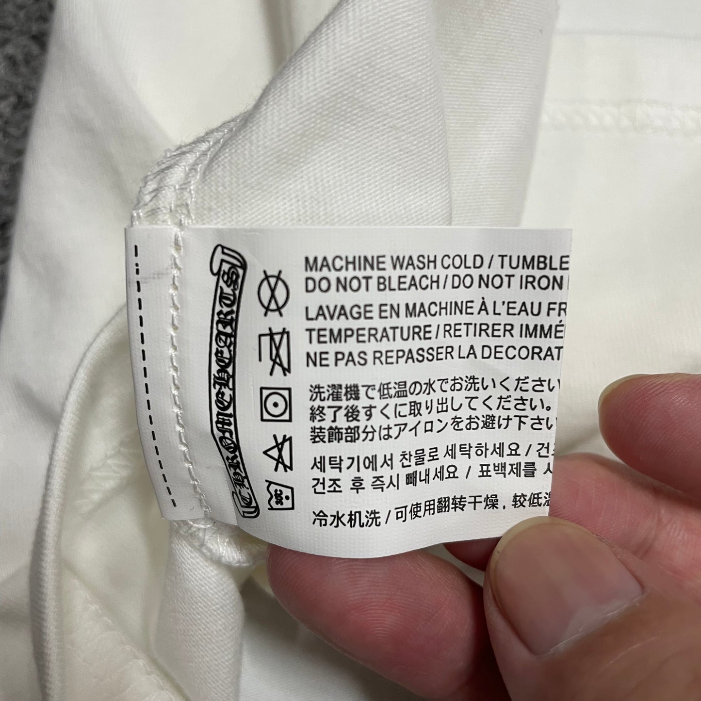 Chrome Hearts Harajuku Blue Cross Raglan T-Shirt