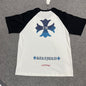 Chrome Hearts Harajuku Blue Cross Raglan T-Shirt