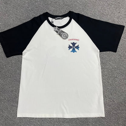 Chrome Hearts Harajuku Blue Cross Raglan T-Shirt