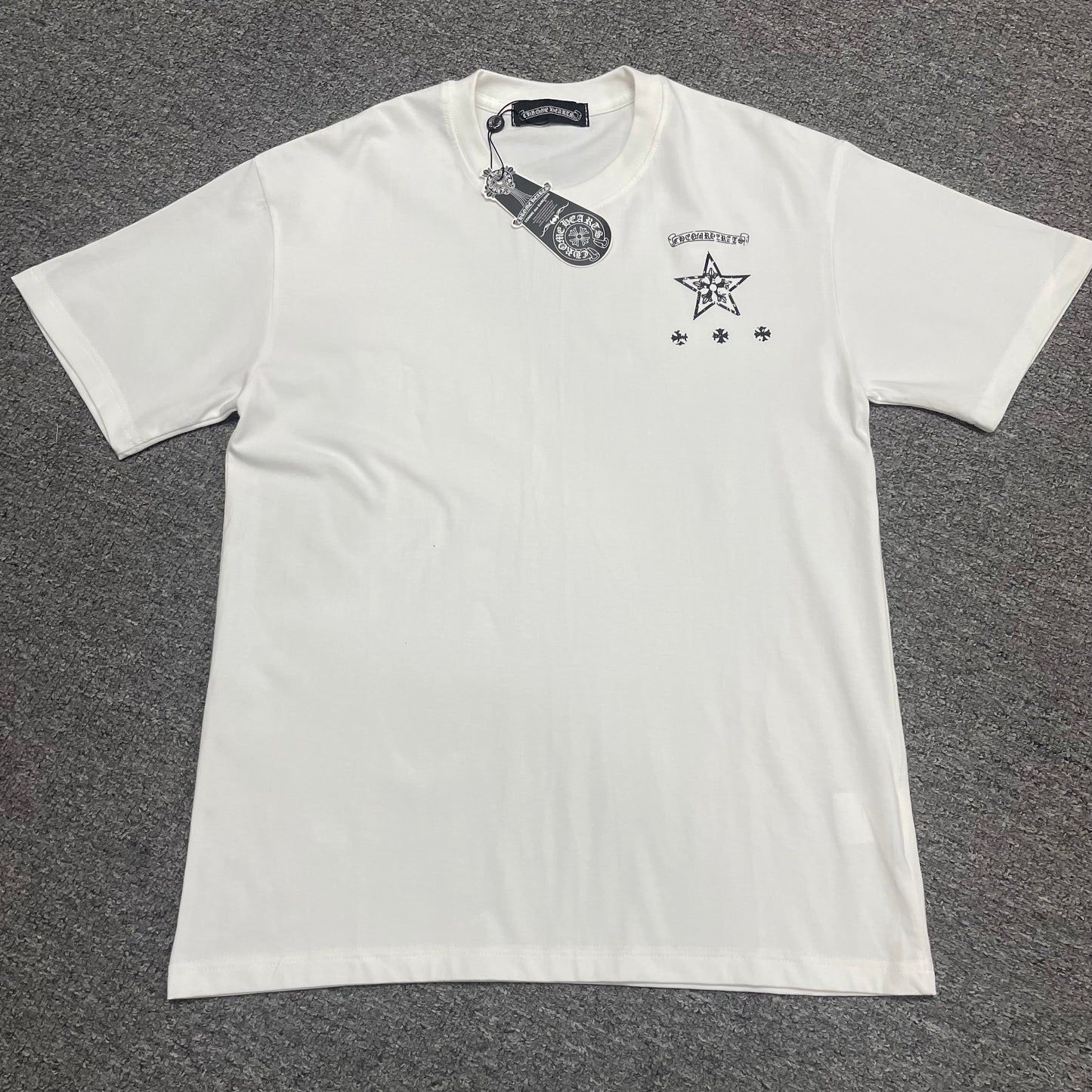 Chrome Hearts Star Scroll Logo T-Shirt