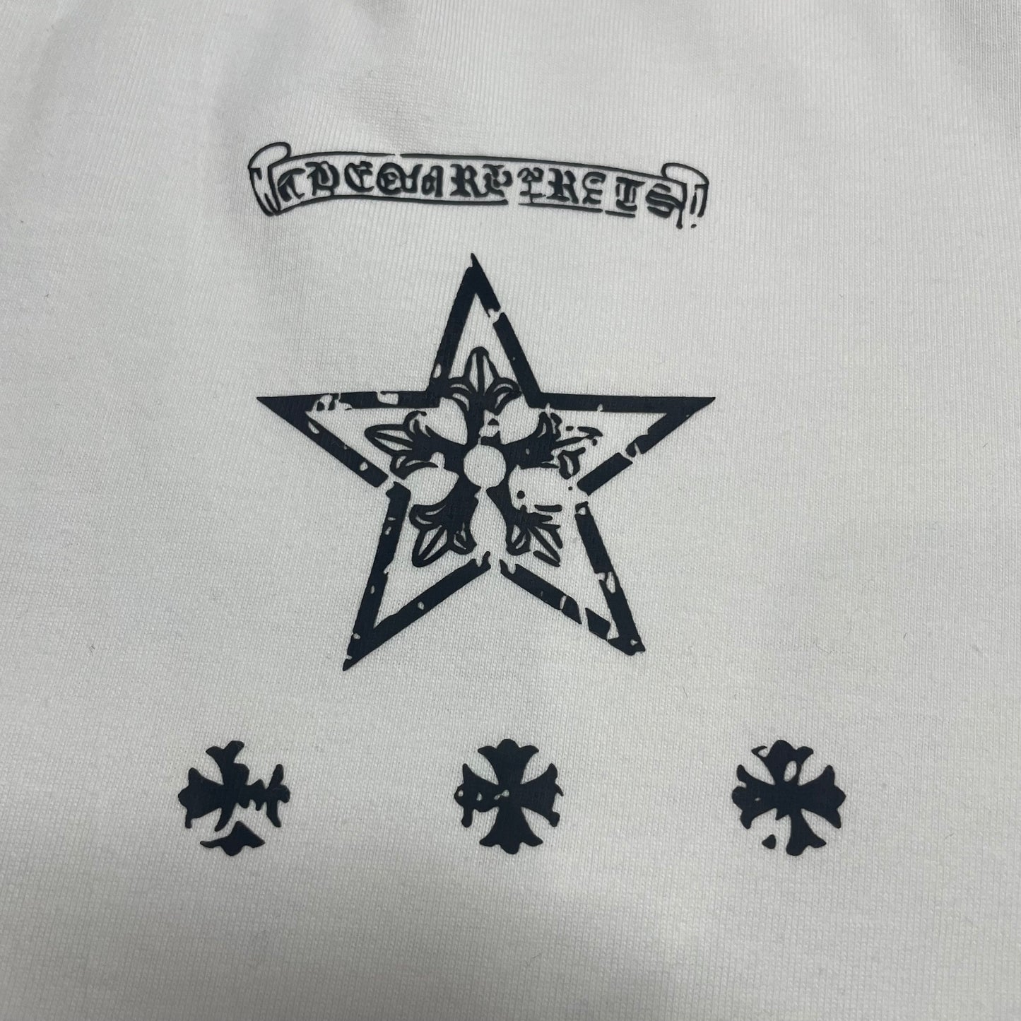 Chrome Hearts Star Scroll Logo T-Shirt