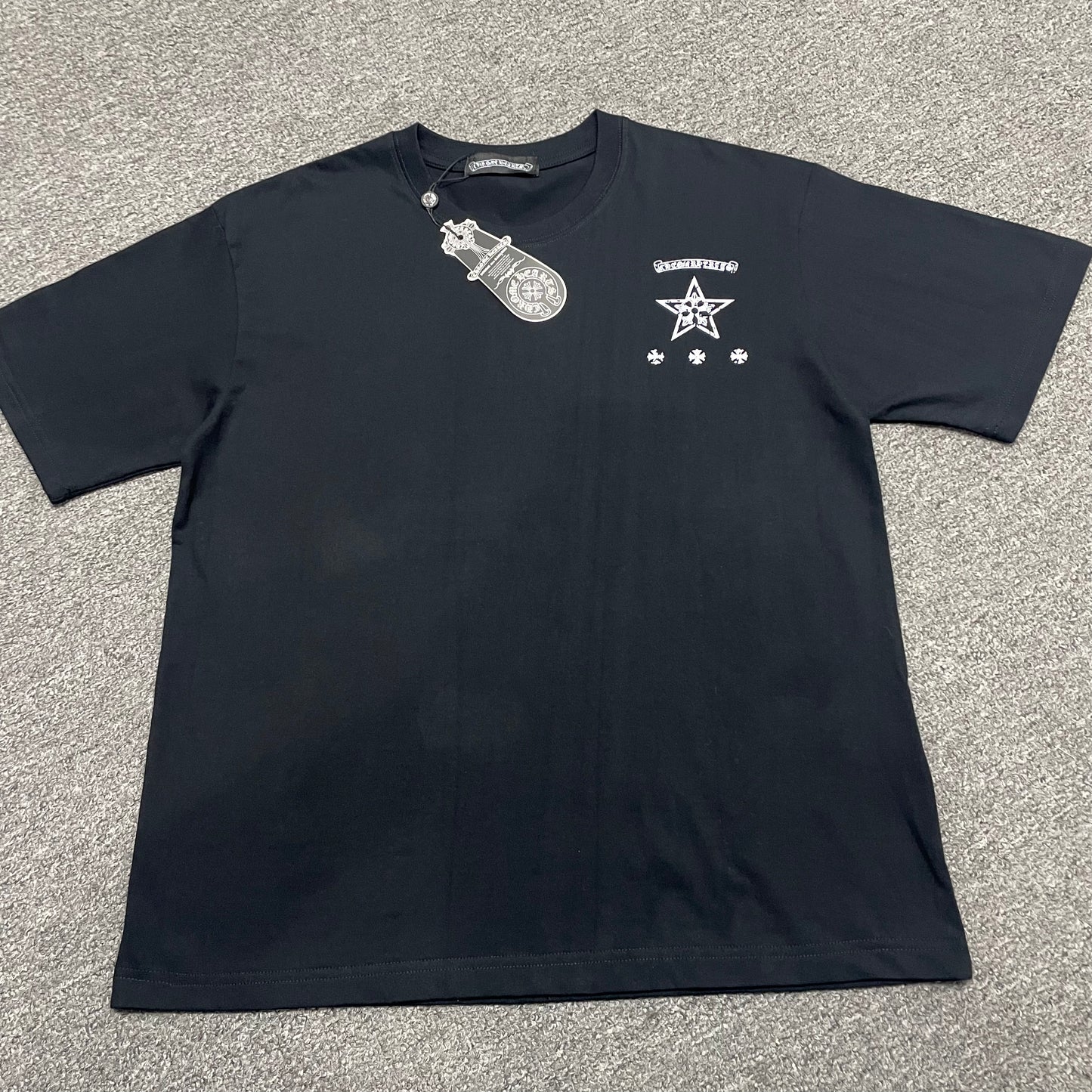 Chrome Hearts Star Scroll Logo T-Shirt