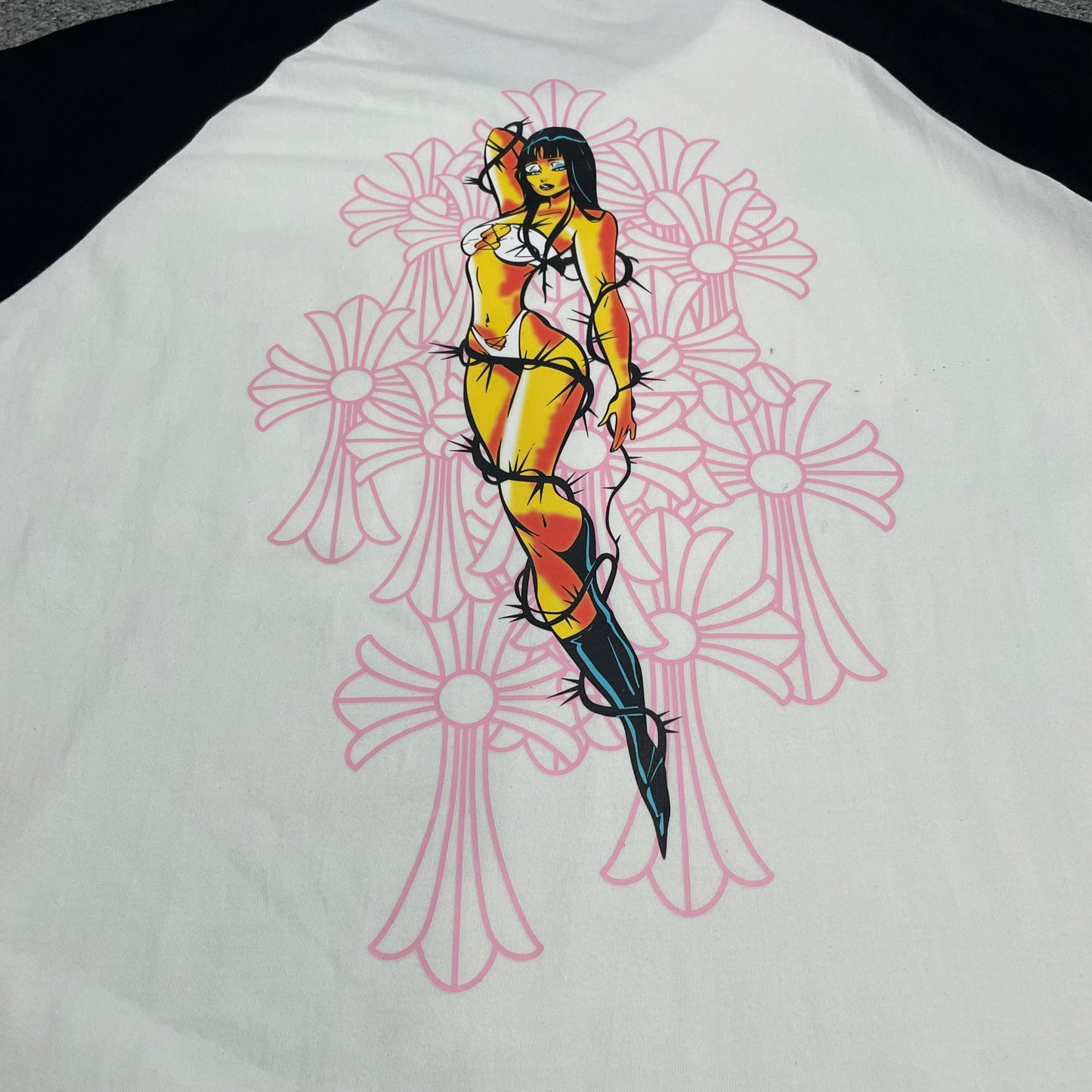 Chrome Hearts Deadly Doll Raglan T-Shirt