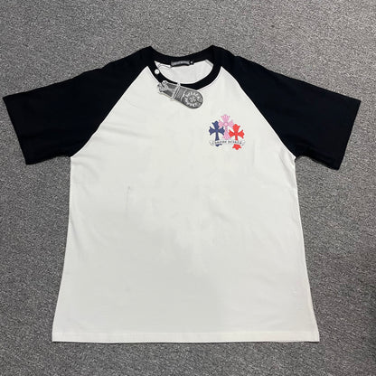 Chrome Hearts Multicolor Floral Cross Raglan T-Shirt