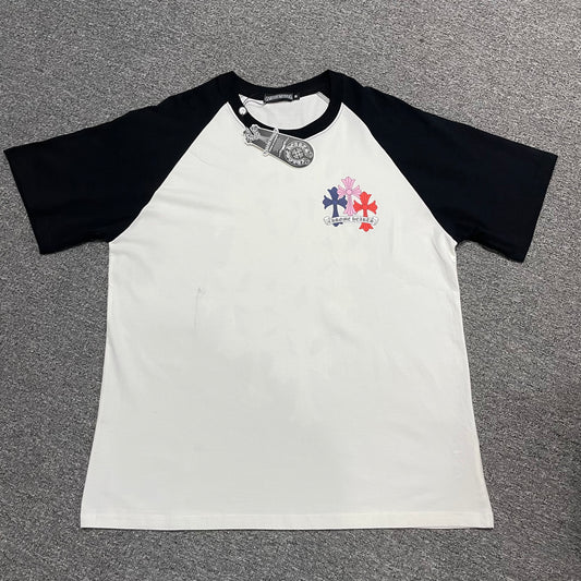 Chrome Hearts Multicolor Floral Cross Raglan T-Shirt