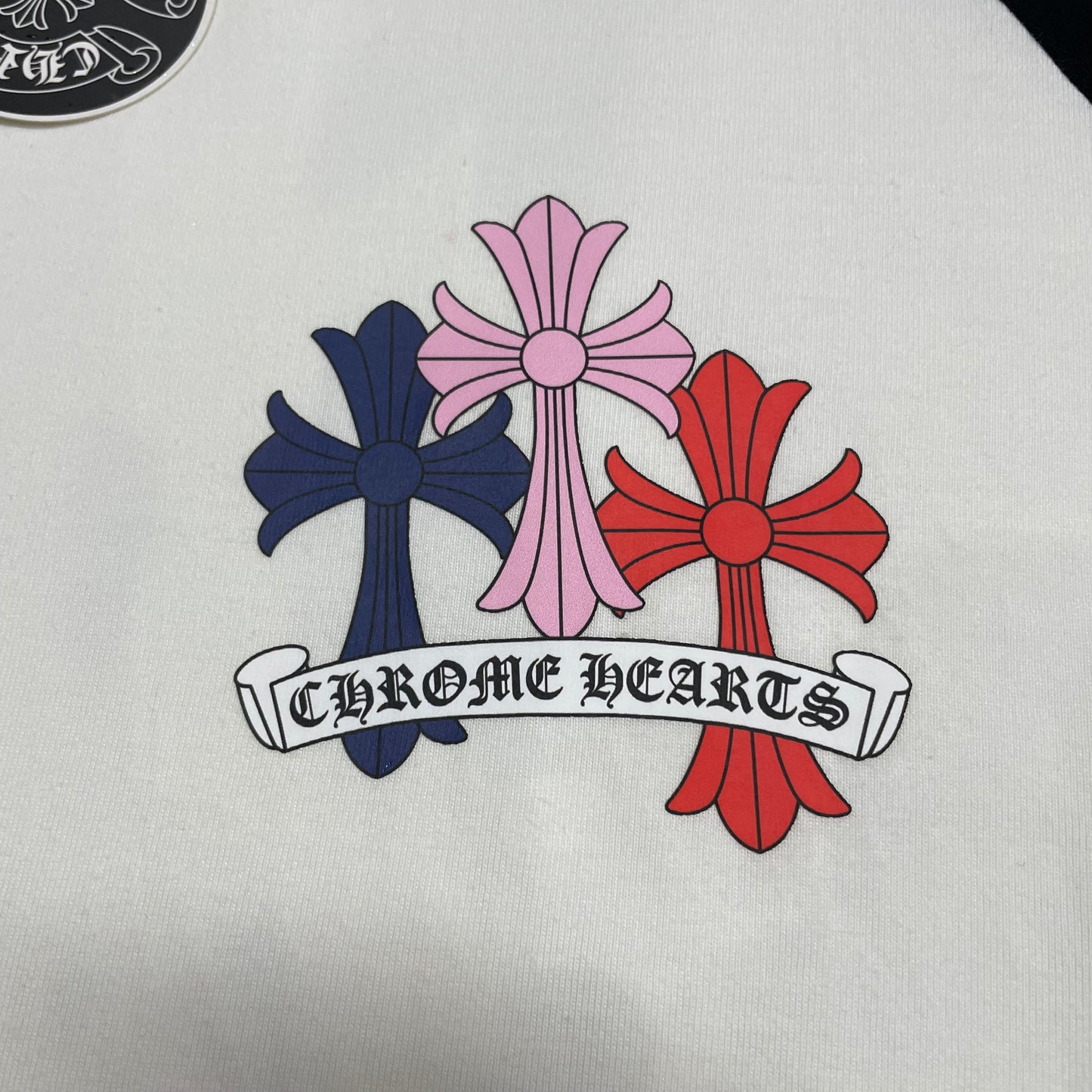 Chrome Hearts Multicolor Floral Cross Raglan T-Shirt
