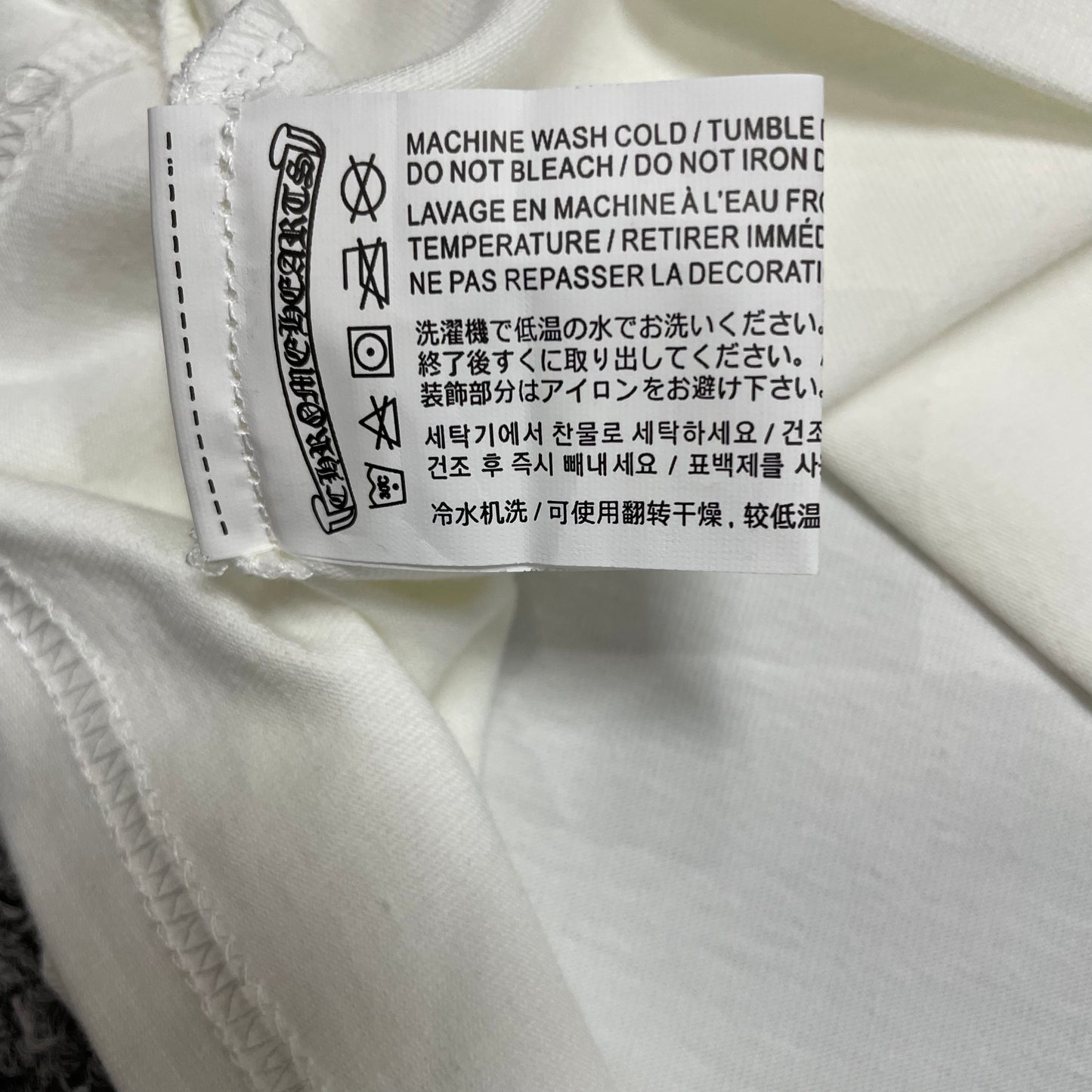 Chrome Hearts Blue Triple Cross Raglan T-Shirt