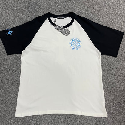 Chrome Hearts Blue Triple Cross Raglan T-Shirt