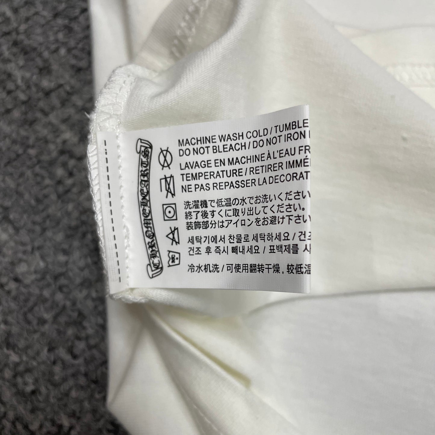 Chrome Hearts Foti Skull Crossbones Raglan T-Shirt