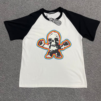 Chrome Hearts Foti Skull Crossbones Raglan T-Shirt