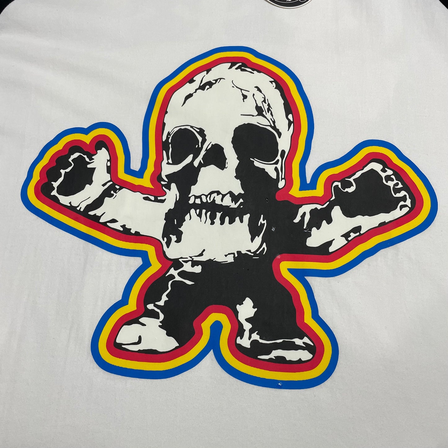 Chrome Hearts Foti Skull Crossbones Raglan T-Shirt