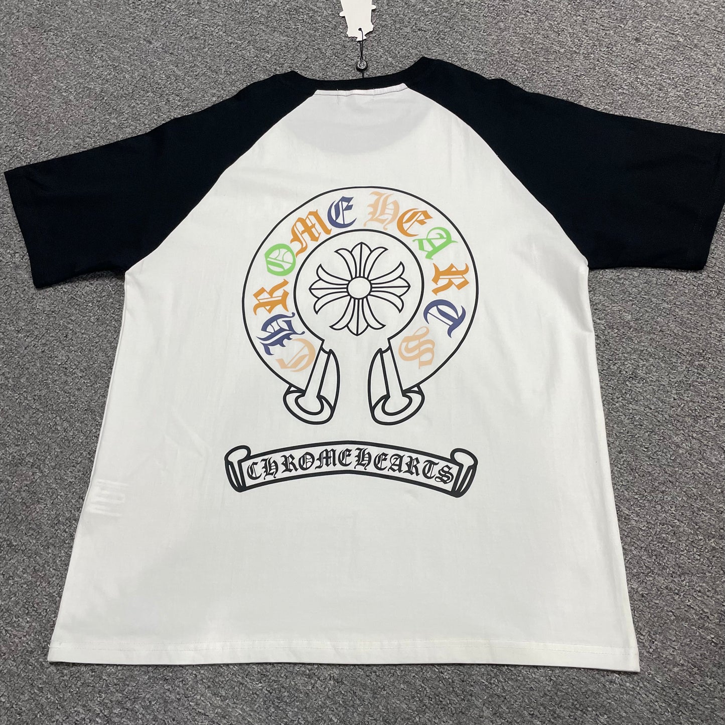 Chrome Hearts Multicolor Horseshoe Raglan T-Shirt