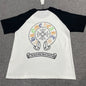 Chrome Hearts Multicolor Horseshoe Raglan T-Shirt