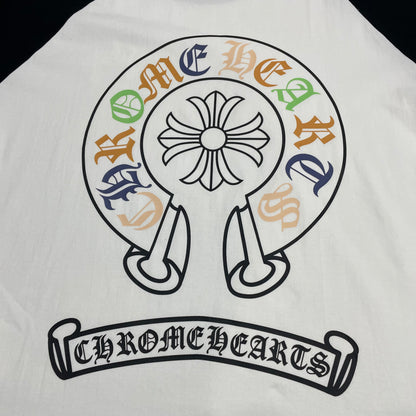 Chrome Hearts Multicolor Horseshoe Raglan T-Shirt