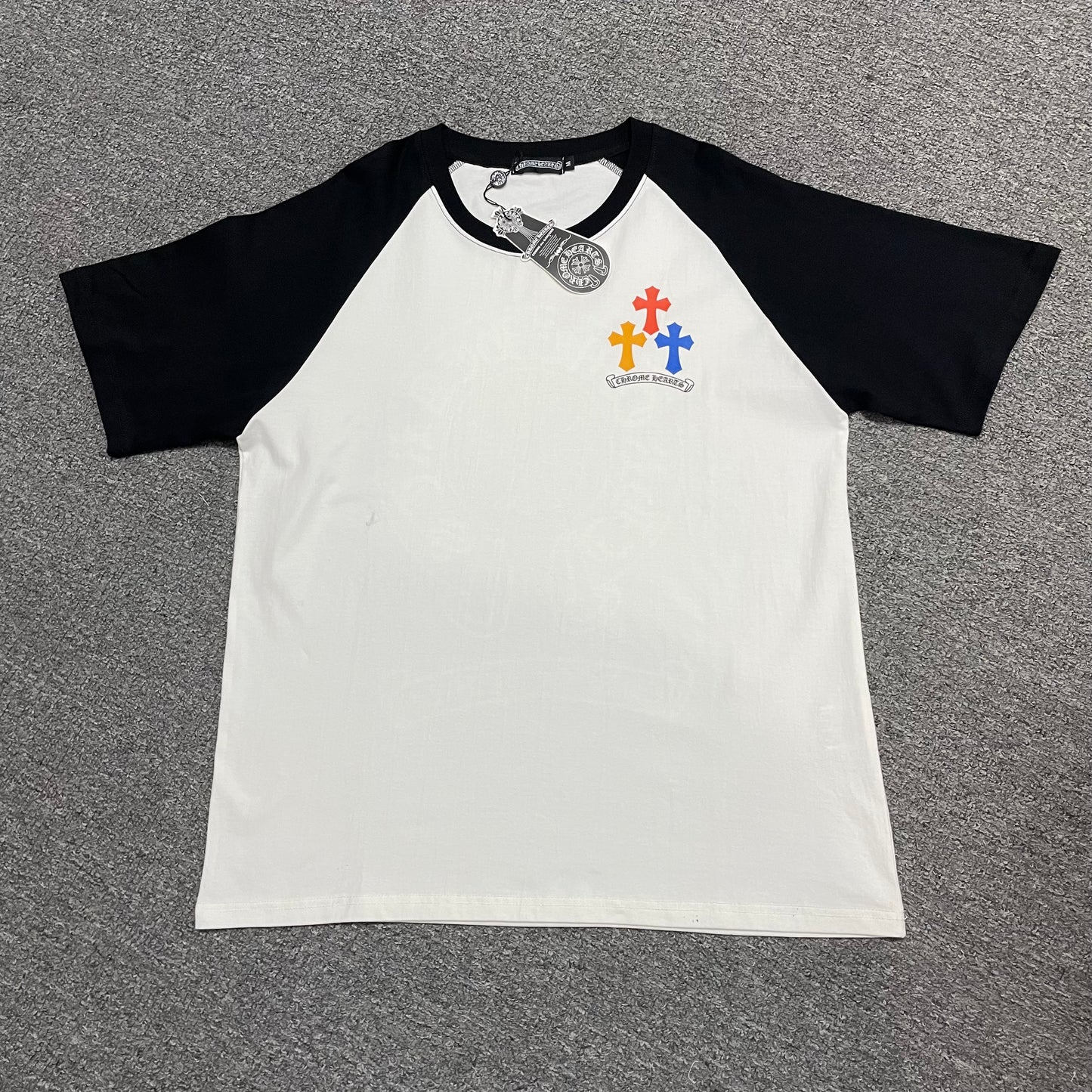 Chrome Hearts Multicolor Horseshoe Raglan T-Shirt