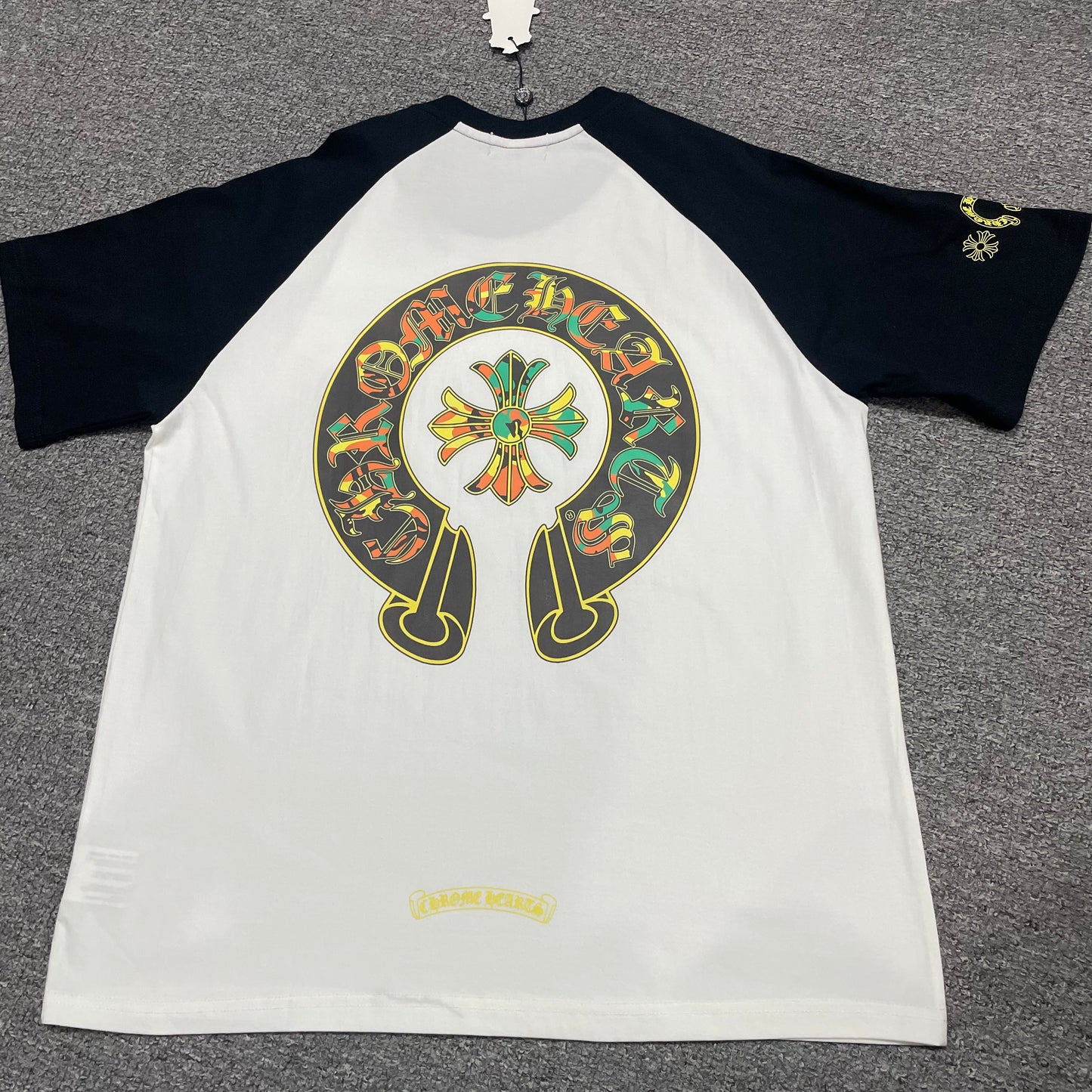 Chrome Hearts Floral Horseshoe Raglan T-Shirt