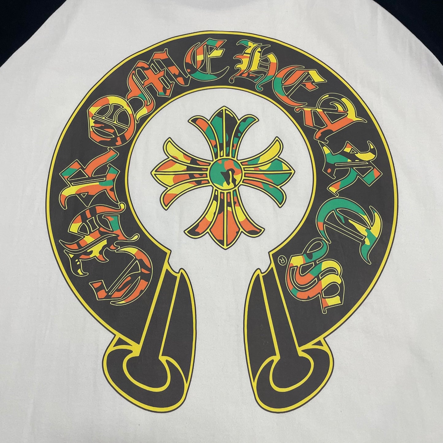 Chrome Hearts Floral Horseshoe Raglan T-Shirt