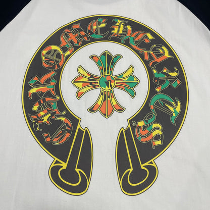 Chrome Hearts Floral Horseshoe Raglan T-Shirt