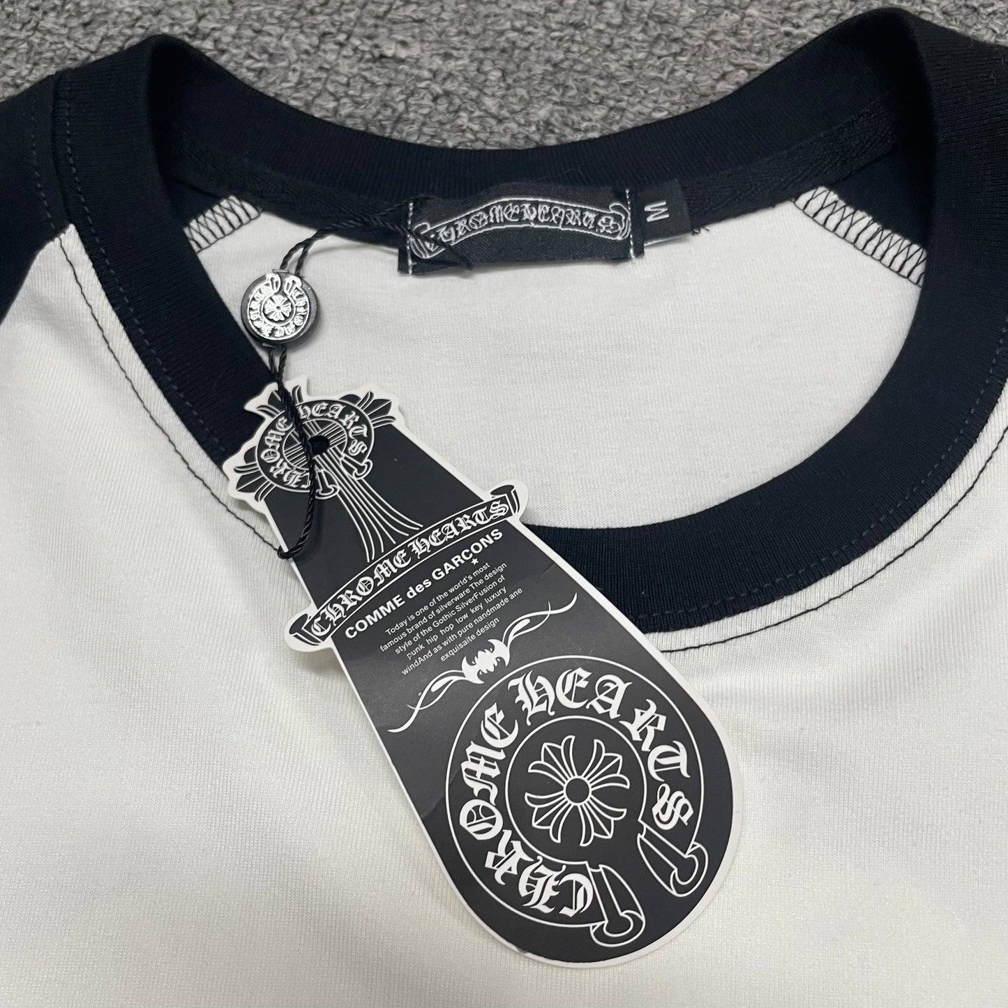 Chrome Hearts Floral Horseshoe Raglan T-Shirt