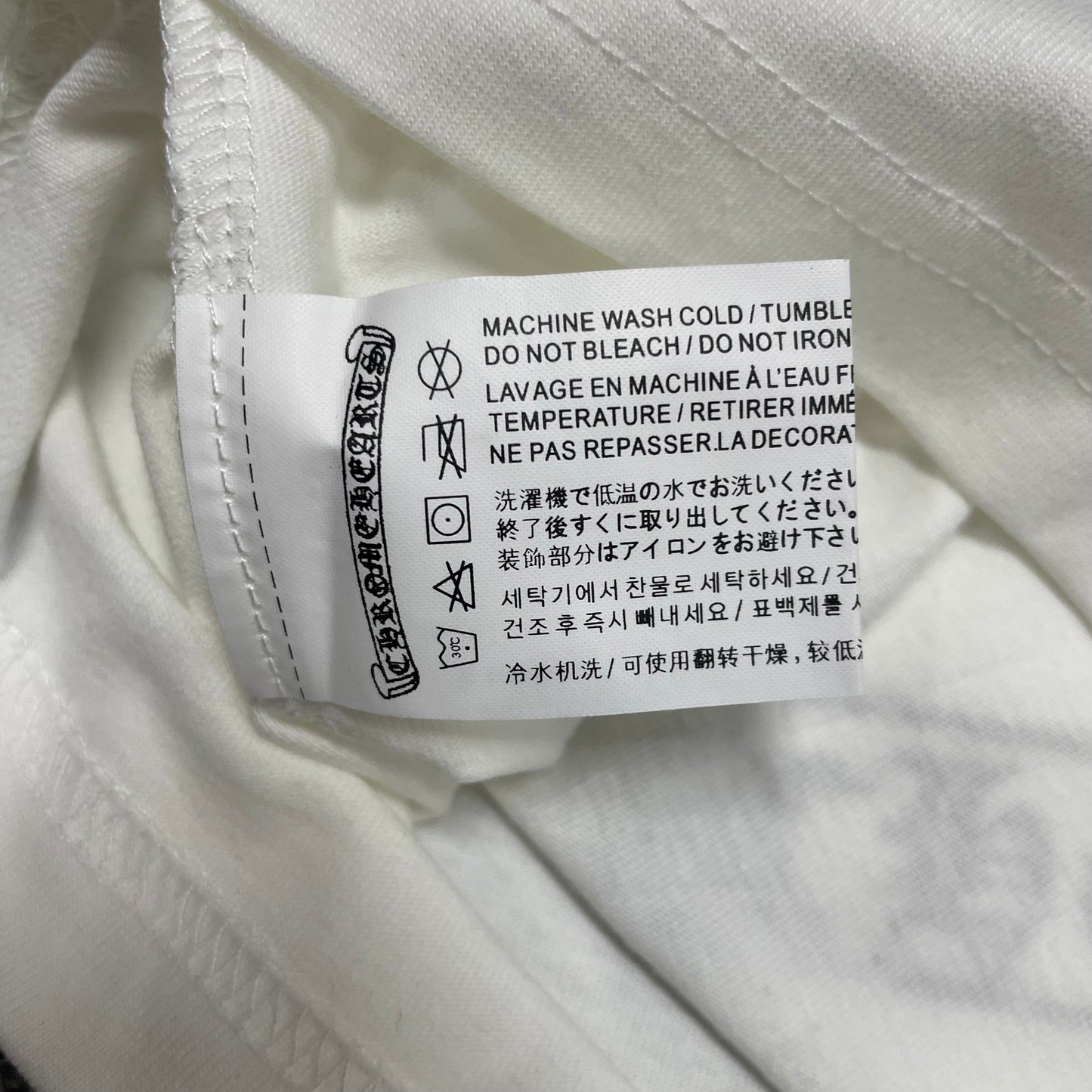 Chrome Hearts Black Horseshoe Raglan T-Shirt