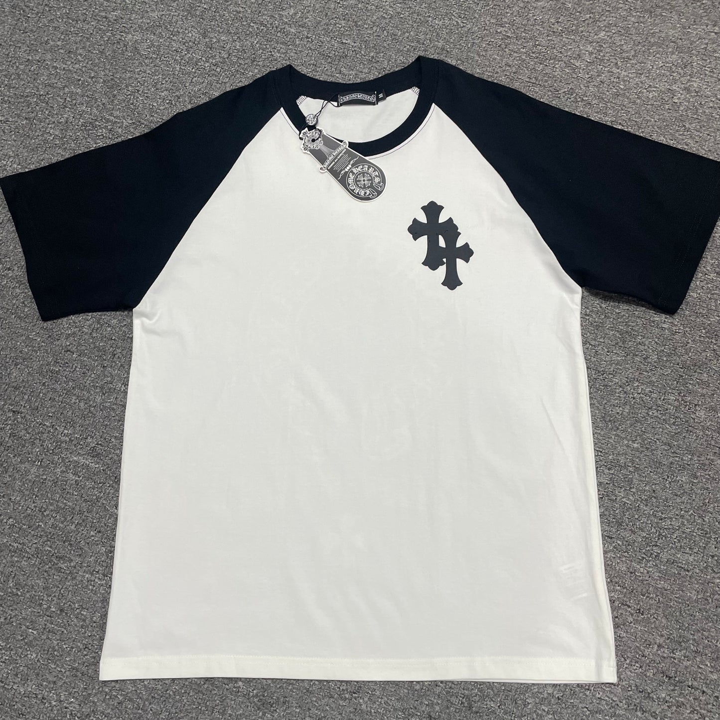 Chrome Hearts Black Horseshoe Raglan T-Shirt