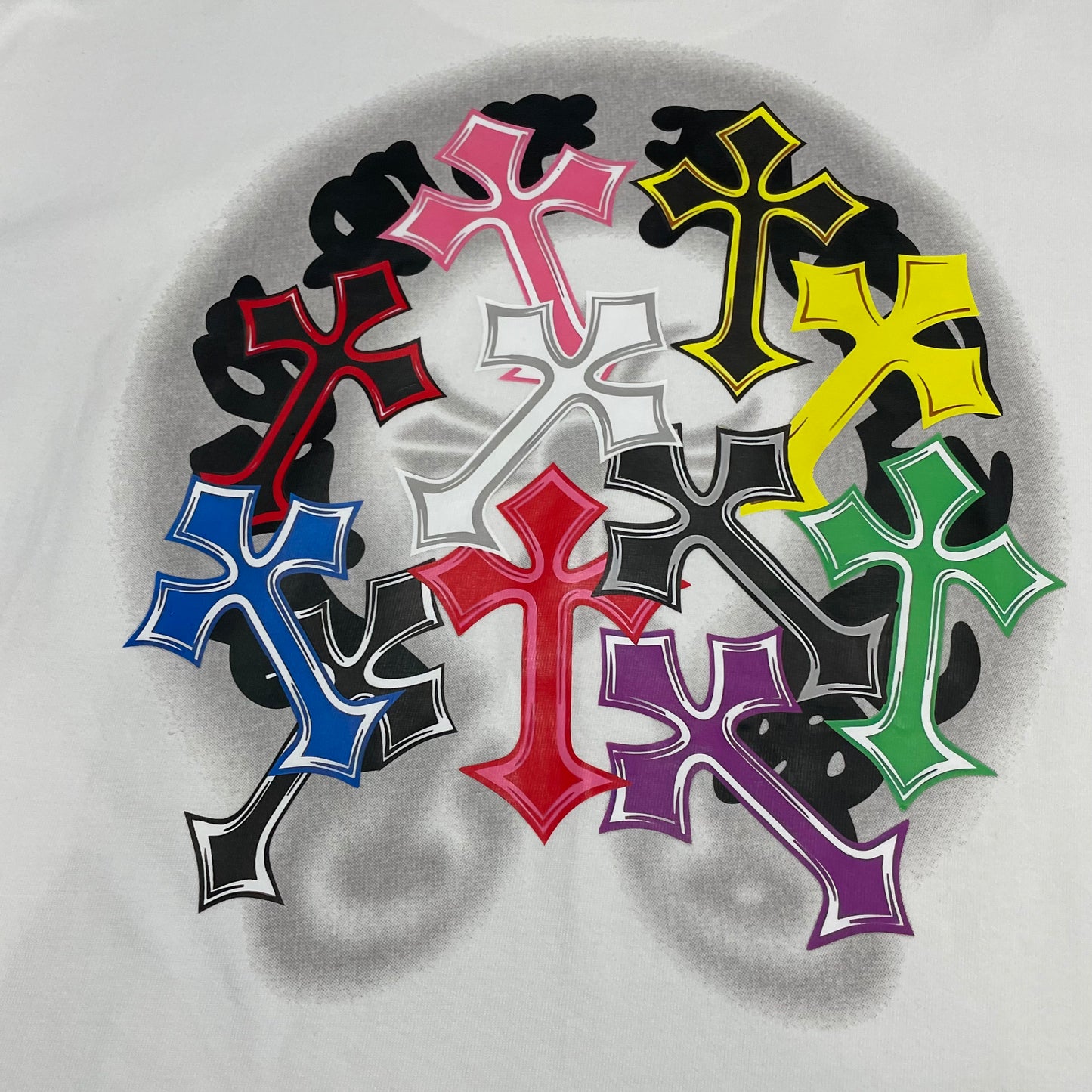 Chrome Hearts Multicolor Cross Cemetery T-Shirt