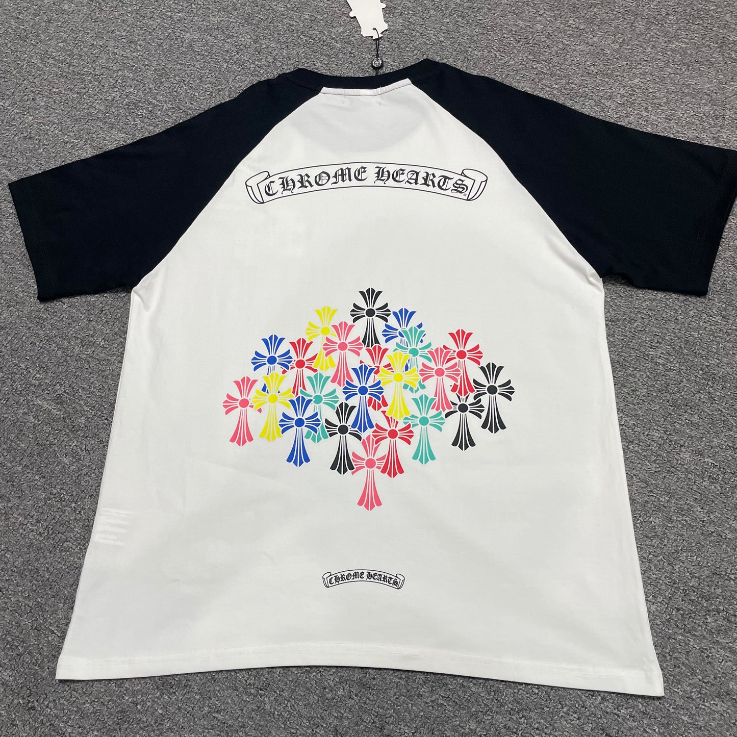 Chrome Hearts Multicolor Cross Cluster Raglan T-Shirt