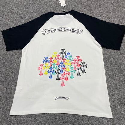 Chrome Hearts Multicolor Cross Cluster Raglan T-Shirt