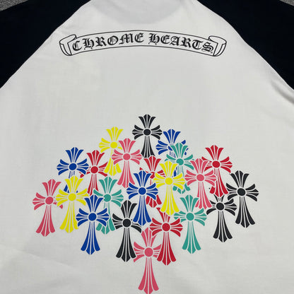 Chrome Hearts Multicolor Cross Cluster Raglan T-Shirt
