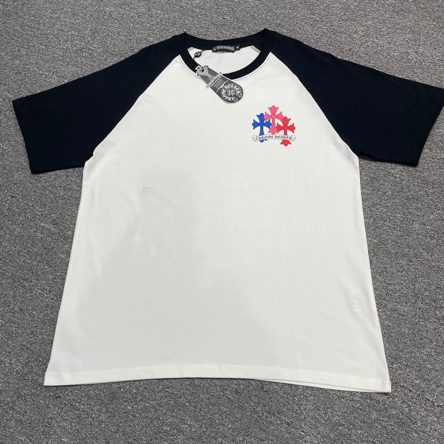 Chrome Hearts Multicolor Cross Cluster Raglan T-Shirt